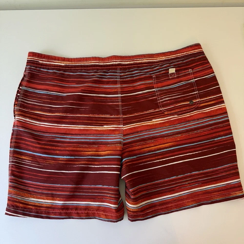 CARIBBEAN JOE Men's Sz‎ 2XL Brief NETTED Swim TRUNKS Beach Board Shorts  EUC